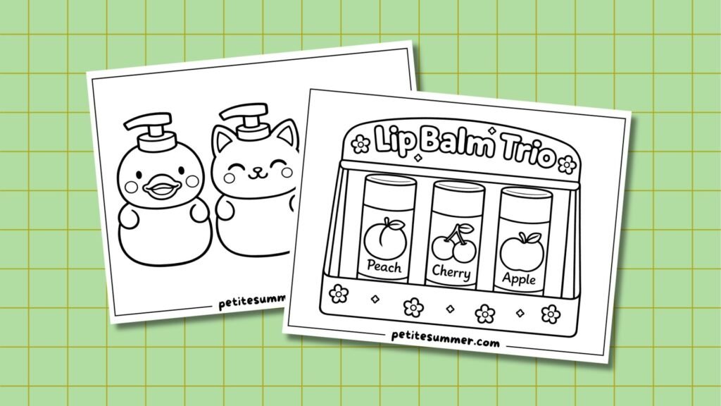 cosmetics coloring pages feature image
