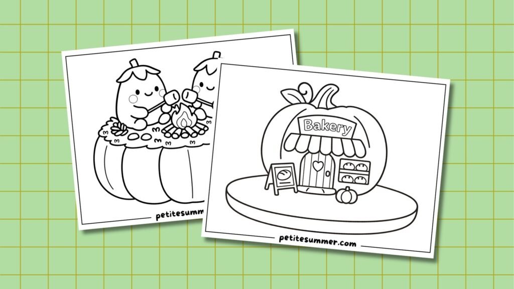 pumpkin coloring pages feature image
