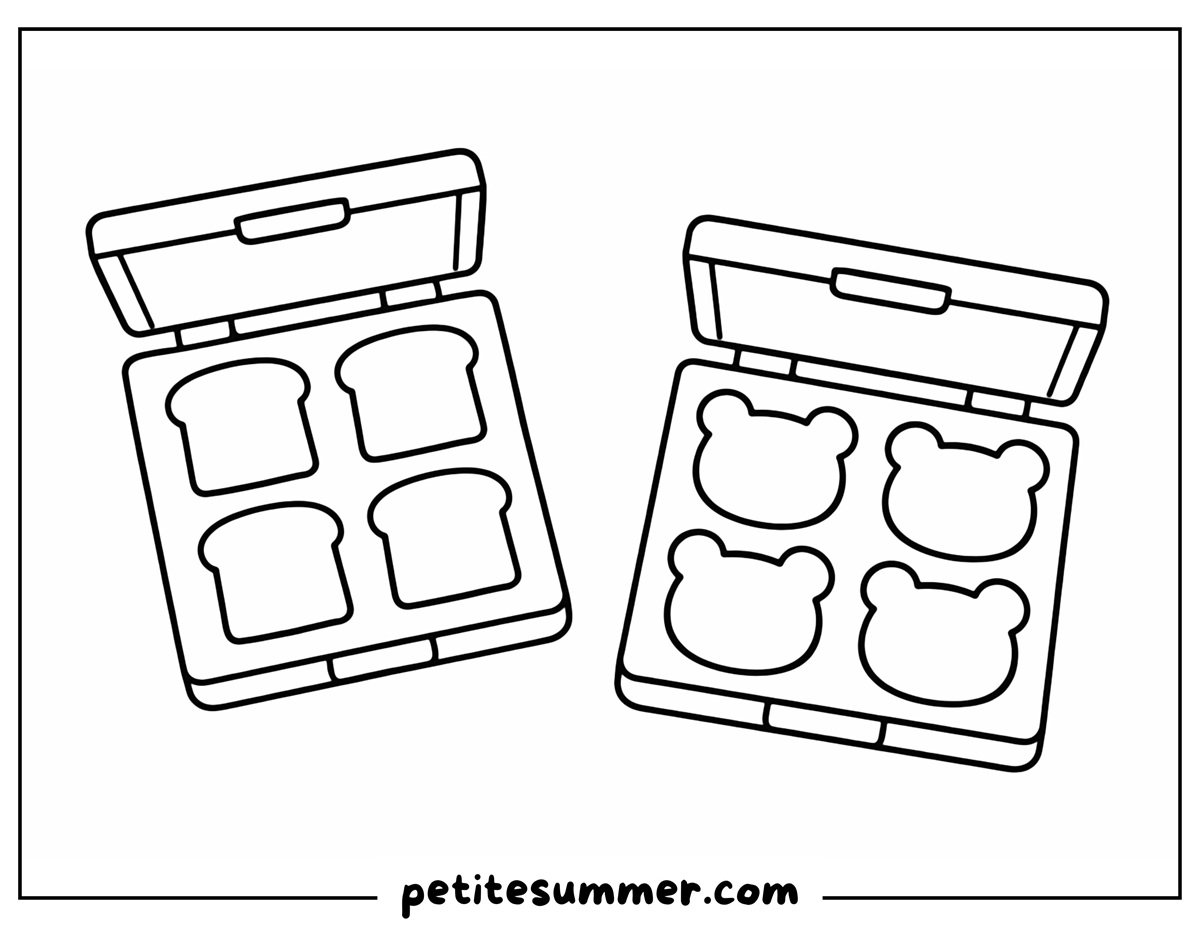 bread and bear eyeshadow palette coloring page