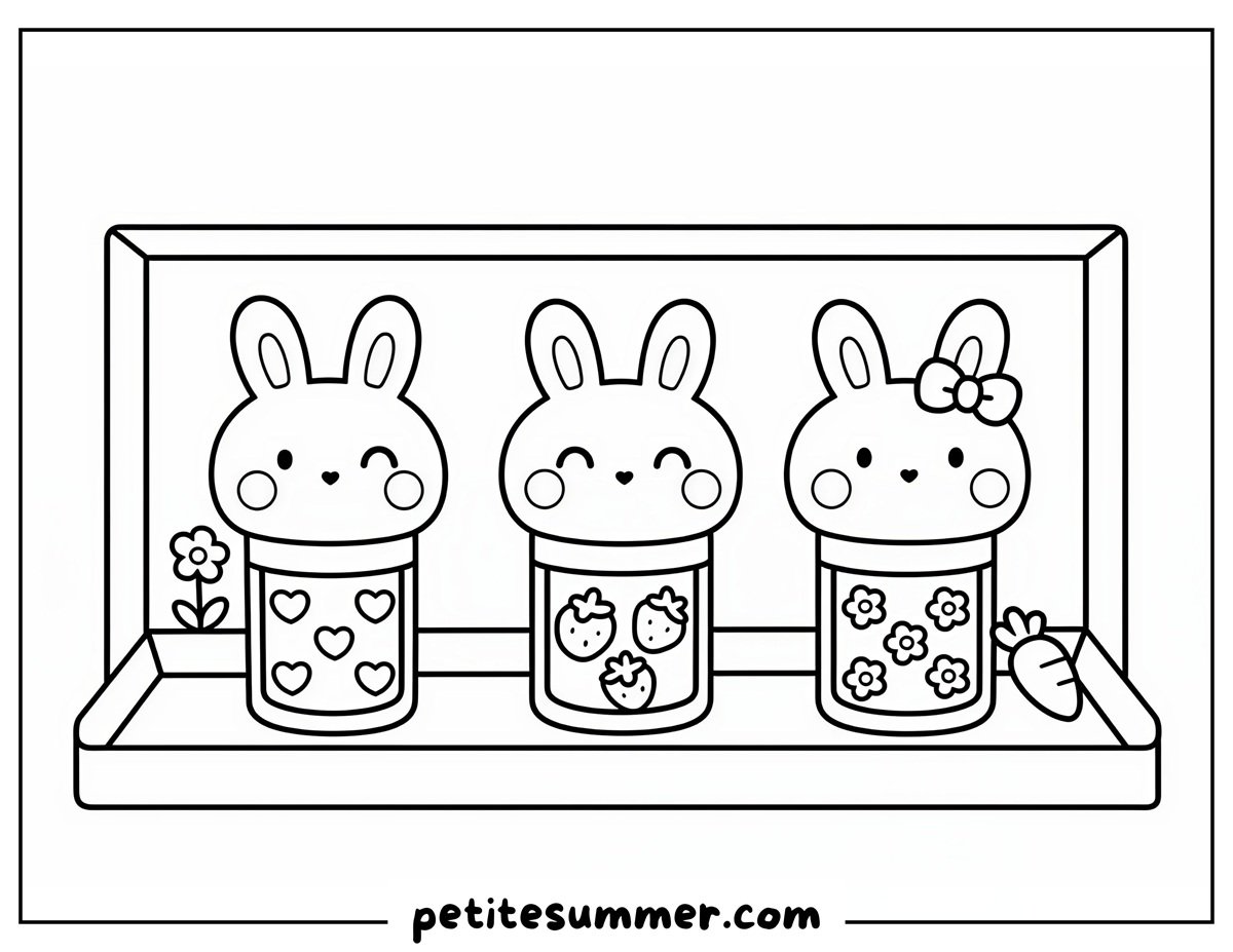cute lip tints coloring page